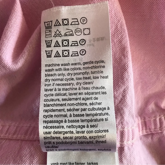 Calvin Klein Jeans Bubblegum Pink Button Down Shirt, L - Picture 5 of 5